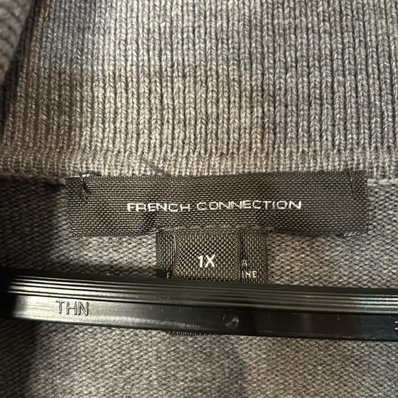 NWT Ladies 1X French Connection Babysoft Cowl Neck Jumper in Medium Grey - Picture 2 of 10